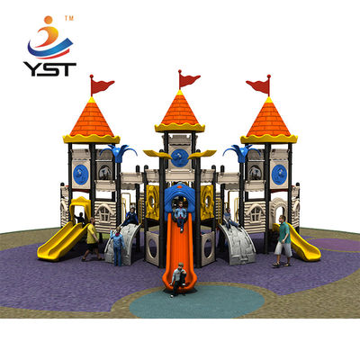 OEM Castle Curved Large Playground Slide For Amusement Park