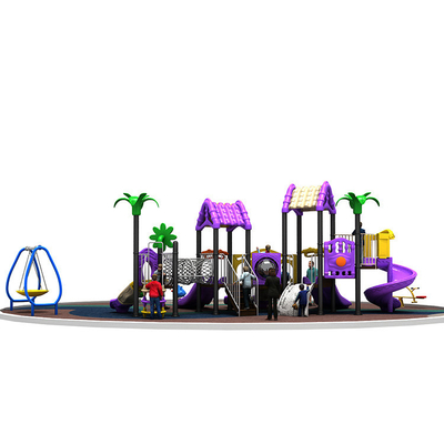 Plastic Kids Playground Slide 304# Stainless Equipment Outdoor UV Resistance